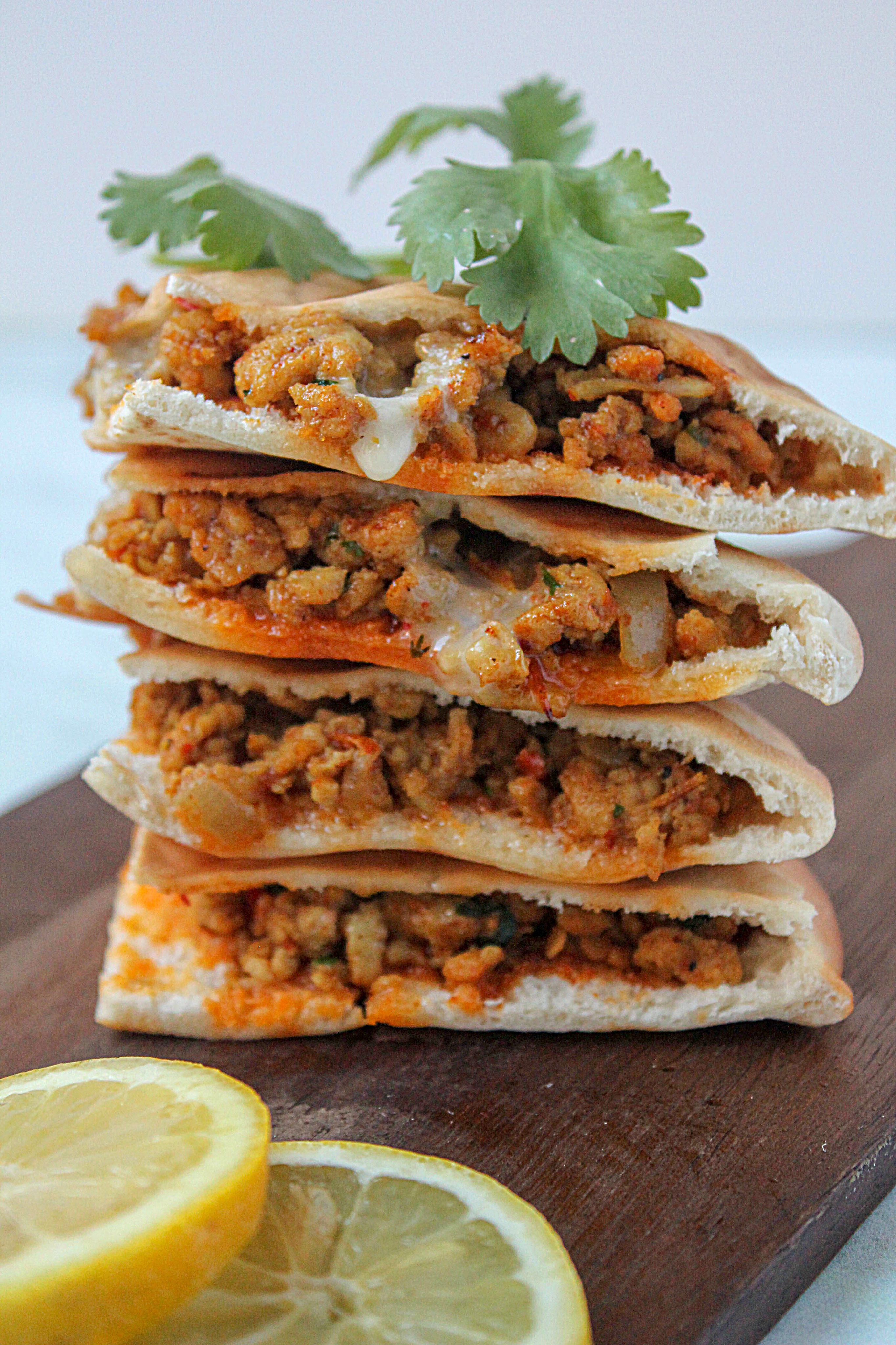 Spicy Chicken Arayes (Stuffed Pitas) – Pixels And Plates